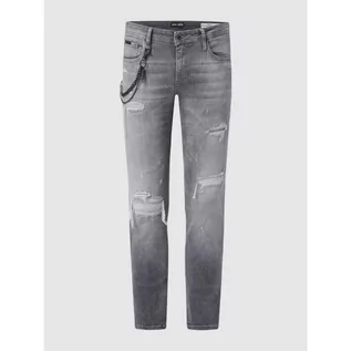 Spodnie męskie - Jeansy o kroju tapered fit z denimu model Iggy - Antony Morato - grafika 1