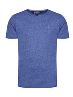 Koszulki męskie - Tommy Jeans T-shirt męski niebieski 100% bawełna, Rozmiar L - miniaturka - grafika 1
