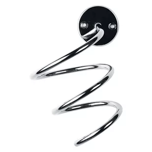 Efalock Professional Spiral-ścienna uchwyt na suszarkę do włosów po prawej stronie obracać, chrom - Pozostałe kosmetyki - miniaturka - grafika 1