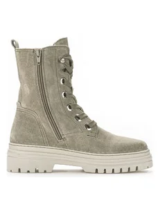 Gabor Skórzane botki w kolorze zielonym - Botki damskie - miniaturka - grafika 1