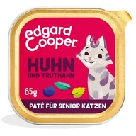 Mokra karma dla kotów - Edgard & Cooper karma mokra dla kota Senior Paté Indyk i kurczak 64x85 g - miniaturka - grafika 1