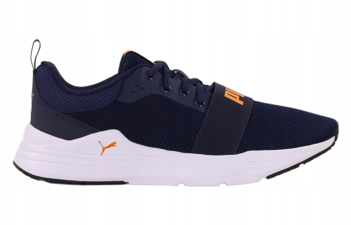 Buty dziecięce Puma Wired Run Jr granatowo-pomarańczowe 374214 17-37,5
