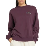 Bluzy sportowe damskie - Bluza New Balance WT43559PLN - fioletowa - miniaturka - grafika 1
