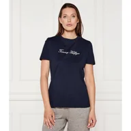 Koszulki i topy damskie - Tommy Hilfiger T-shirt Regular Fit - miniaturka - grafika 1