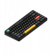 Klawiatury - Nuphy - Halo75 v2 Wireless Mechanical Keyboard - Bezprzewodowa Klawiatura Mechaniczna Obsidian Black Silent Red Clear-Top - miniaturka - grafika 1