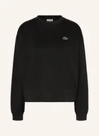 Bluzy damskie - Lacoste Bluza Nierozpinana Oversize schwarz - LACOSTE - miniaturka - grafika 1