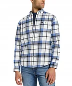 Koszule męskie - Koszula Lee RIVETED SHIRT 112355646 White XL - miniaturka - grafika 1