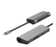 Huby USB - Gigabyte 7 in 1 HUB USB HDMI RJ-45 Type C - miniaturka - grafika 1