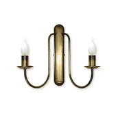 Lampy ścienne - Lemir Kandelabr Kinkiet 2 - punktowy - Patyna 191/K2 426 / 191/K2 - miniaturka - grafika 1