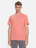 Odzież trekkingowa męska - Columbia T-Shirt North Cascades™ Short Sleeve Tee Pomarańczowy Regular Fit - miniaturka - grafika 1