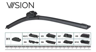 Wycieraczka Płaska VIISION Multi Adapter 600mm 24" - Wycieraczki samochodowe - miniaturka - grafika 1