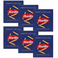 Makaron - BARILLA Pennette Lisce - Włoski makaron rurki, makaron penne 500g 6 paczek - miniaturka - grafika 1