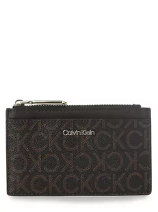 Calvin Klein - Damskie etui na karty, brązowy - Portfele - miniaturka - grafika 1