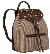 Plecaki - Plecak damski David Jones 6875-3 brązowy - miniaturka - grafika 1