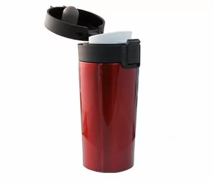 Kubek termiczny ENKI 350 ml szczelny z blokadą (czerwony) - Kubki termiczne - miniaturka - grafika 1
