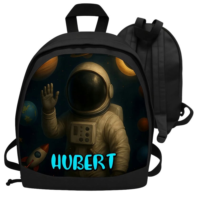 Plecak z imieniem ASTRONAUTA Kosmos Rakieta Personalizowany Prezent