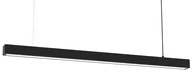 Lampy sufitowe - Podłużna lampa wisząca Lungo MLP8912 LED 18W czarna - miniaturka - grafika 1