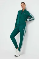 Dresy damskie - adidas dres damski kolor zielony - miniaturka - grafika 1