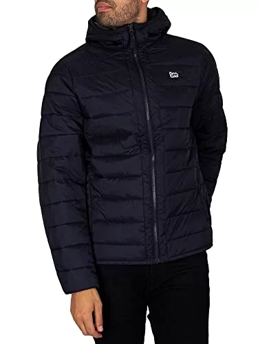 Lee Męska kurtka Light Puffer, czarny, XL