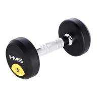 Hantle i ciężarki - HMS HG PRO 3 KG HANTLE GUMOWANE HMS - miniaturka - grafika 1