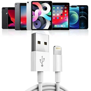 Kabel 2m Lightning do USB-A USB do Apple iPhone, iPad, iPod BOX Biały - Kable USB - miniaturka - grafika 5