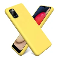 Etui i futerały do telefonów - Etui na telefon Samsung Galaxy A02s silikonowe żelowe etui na telefon komórkowy, żółte - miniaturka - grafika 1
