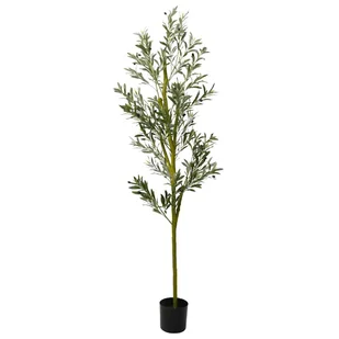 vidaXL Sztuczne drzewo oliwne 800 liści 200 cm zielone - Sztuczne kwiaty - miniaturka - grafika 1