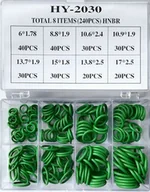 Akcesoria do klimatyzacji i ogrzewania - OPTIMA ZESTAW 240 SZT ZIELONYCH O-RINGÓW KLIMATYZACJA - miniaturka - grafika 1