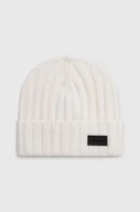 Czapki damskie - Moschino czapka wełniana kolor biały wełniana M5813 60109 - miniaturka - grafika 1