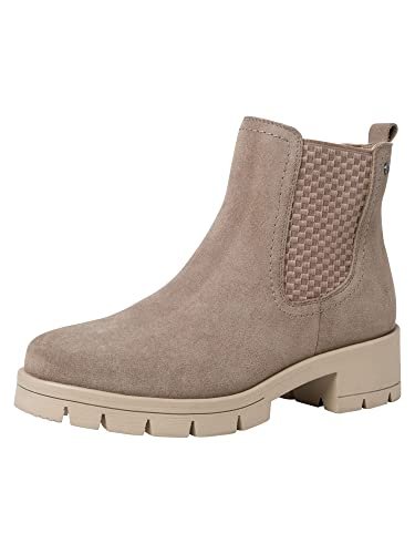 Tamaris Comfort Buty Damskie Sztyblety 8-85412-29-348, taupe Suede, 39 EU Weit