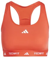 Biustonosze - adidas Damski biustonosz Powerreact Training Medum Support Techfit, XXS B jasnoczerwony - miniaturka - grafika 1