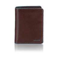 Portfele - Elegancki pionowy portfel męski Visconti ALP-87 RFID - brązowy - miniaturka - grafika 1