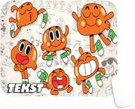 Podkładki pod mysz - PODKŁADKA POD MYSZKĘ Z NADRUKIEM ŚWIAT GAMBOLA WZORY-TEKST -20X24 - miniaturka - grafika 1