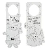 Ozdoby bożonarodzeniowe - Arpex Świąteczna zawieszka na klamkę 2szt - gadżet - miniaturka - grafika 1