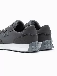 Buty męskie sneakersy z łączonych materiałów - ciemnoszare V1 OM-FOSL-0110 - Sneakersy męskie - miniaturka - grafika 5