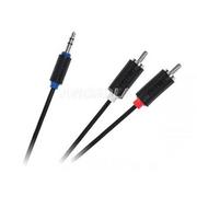 Kable - CABLETECH Kabel Jack 3.5-2RCA 1.0m standard LEC-KPO3952-1 - miniaturka - grafika 1