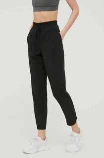 Spodnie damskie - Gap spodnie dresowe damskie kolor czarny proste high waist - - grafika 1