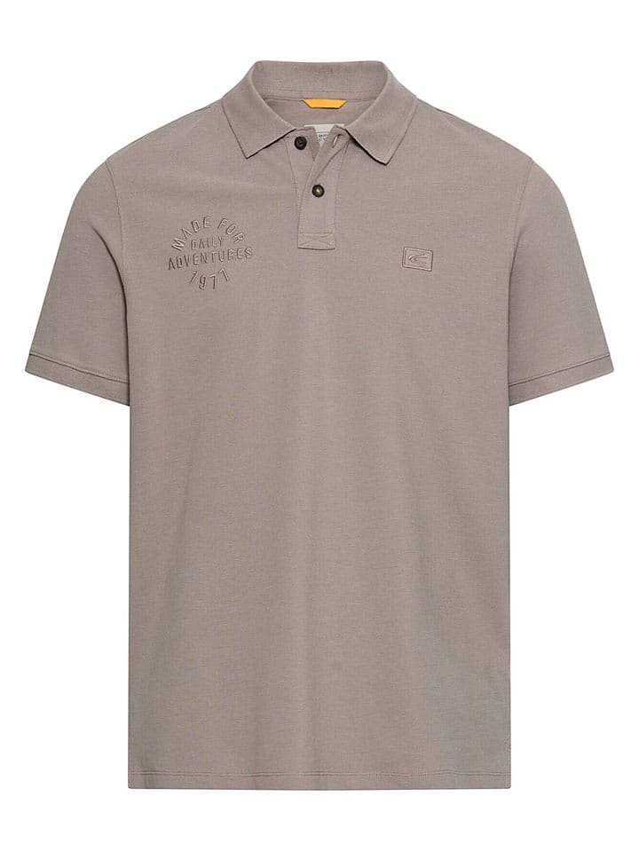 Camel Active Koszulka polo w kolorze szarobrązowym