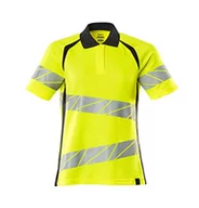 Koszulki i topy damskie - Mascot 19093-771-17010 Accelerate Safe Premium damska koszulka polo dwukolorowa, Hi-Vis żółty/czarno-niebieski, rozmiar 2XL ONE - miniaturka - grafika 1