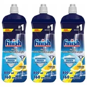 Środki do zmywarek - Finish Nabłyszczacz do zmywarki płyn nabłyszczający Lemon zestaw 3 x 800 ml - miniaturka - grafika 1