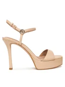 Sandały damskie - Guess Sandały FLPHEN LEA03 Beżowy - miniaturka - grafika 1