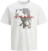Koszulki męskie - Jack&Jones T-shirt Rolling Stones JPRBLUSTONES SS TEE 12284292 WHITE M - miniaturka - grafika 1