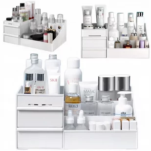 Duża szkatułka organizer na kosmetyki szuflady XXL - Kosmetyczki, organizery i kuferki - miniaturka - grafika 1