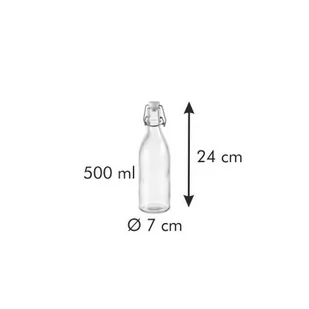 Tescoma butelka z klipsem DELLA CASA 500 ml 12 sztuk - Shakery i bidony sportowe - miniaturka - grafika 1