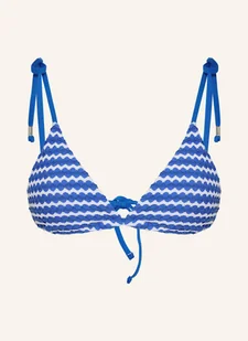Seafolly Góra Od Bikini Trójkątnego Mesh Effect blau - Stroje kąpielowe - miniaturka - grafika 1