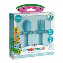 Zestaw łyżeczka i widelec Frootimals Melany Melephant FT00002 Kids Euroswan - Zestawy naczyń dla dzieci - miniaturka - grafika 1