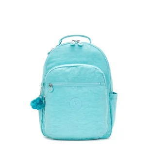Kipling Seoul Duży Plecak, Deepest Aqua (Niebieska) - Plecaki - miniaturka - grafika 1