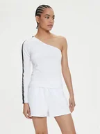 Bluzki damskie - EA7 Emporio Armani Bluzka 3DTT39 TJ6SZ 1100 Biały Slim Fit - miniaturka - grafika 1