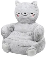 Kołdry i poduszki dla dzieci - Puf do pokoju dziecięcego w kształcie kota, 45 x 45 cm - miniaturka - grafika 1