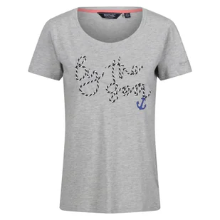 T-Shirt Damski Napisy Melanżowy Filandra VIII - Koszulki sportowe damskie - miniaturka - grafika 1